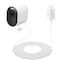 Wasserstein Charging Cable, 6ft, with Charge Adapter, Weatherproof, for Arlo Ultra/Ultra 2/Pro 3/Pro 4, White ArloUltraOutCaQC6ftWhtUS - alternate 1